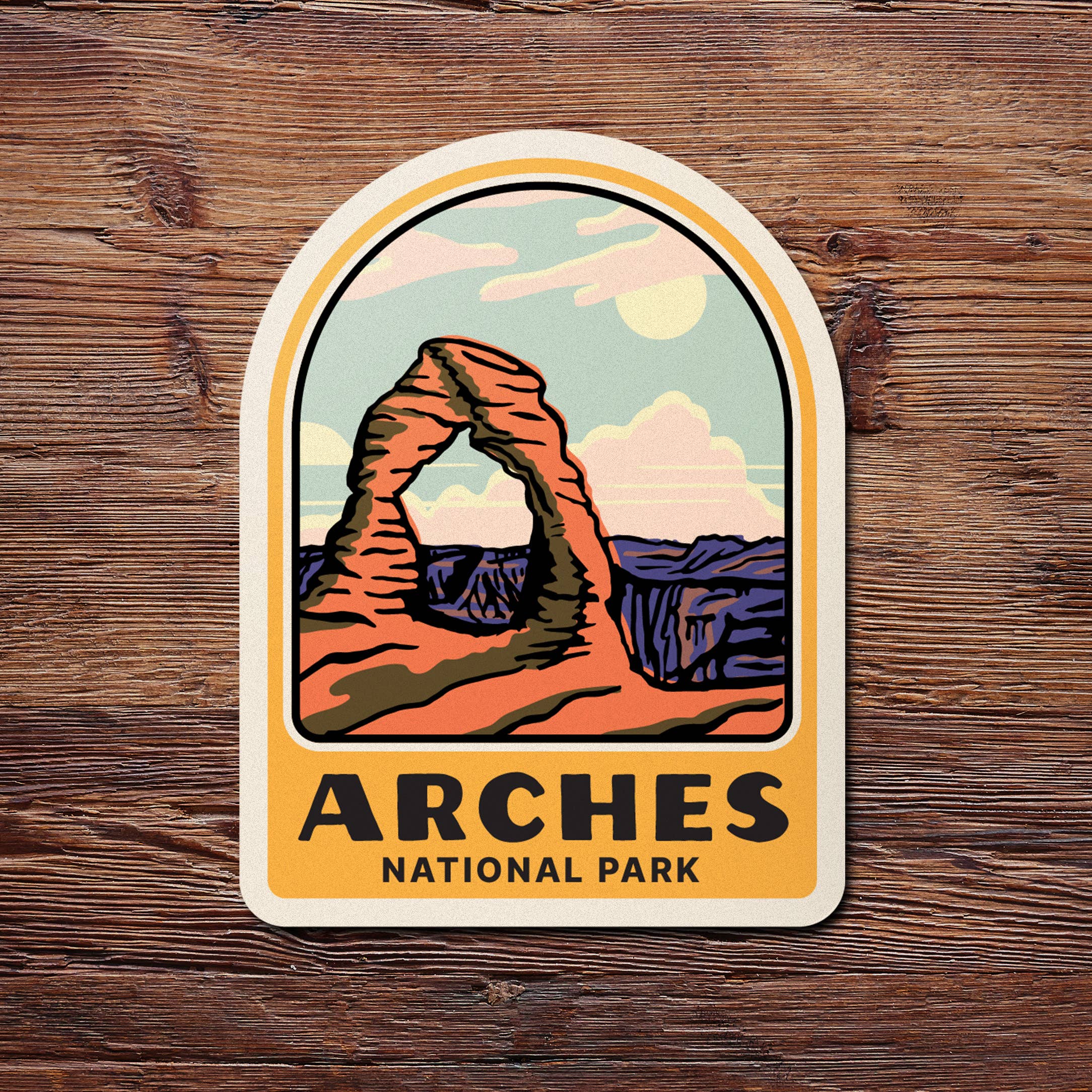 Native Maps - Wholesale Sticker - Arches National Park Sticker