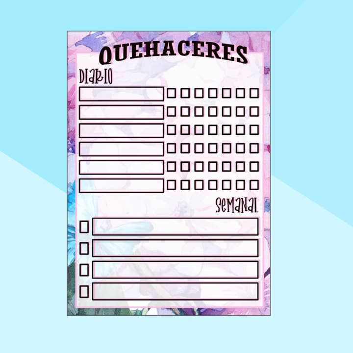 Quehaceres - Spanish Hispanic Mexican Notepad for wholesale by Wild & Wicked Designs