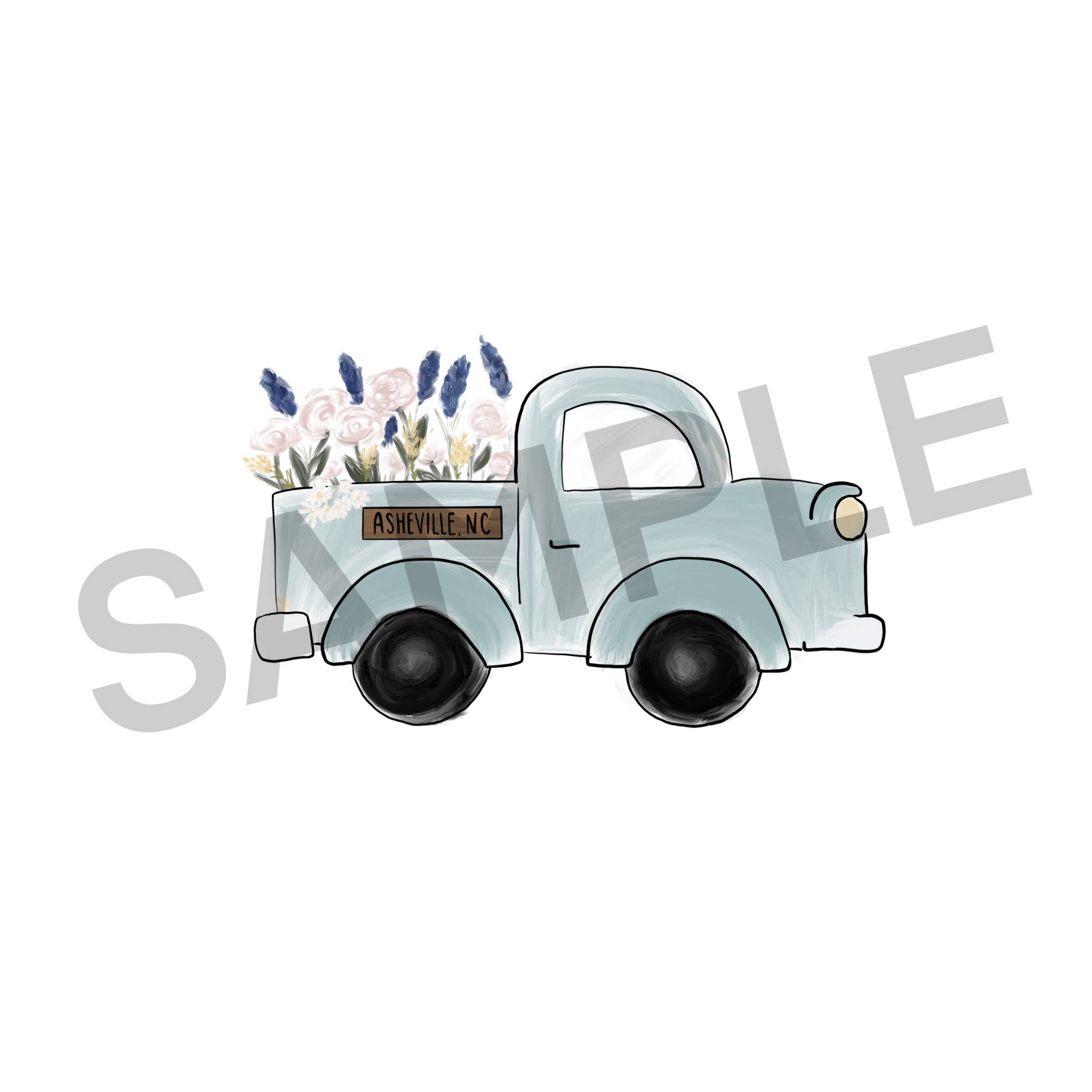 Sammy Jean Artist - Vente Autocollant - Autocollant Spring Truck, 4 x 2,48 po9