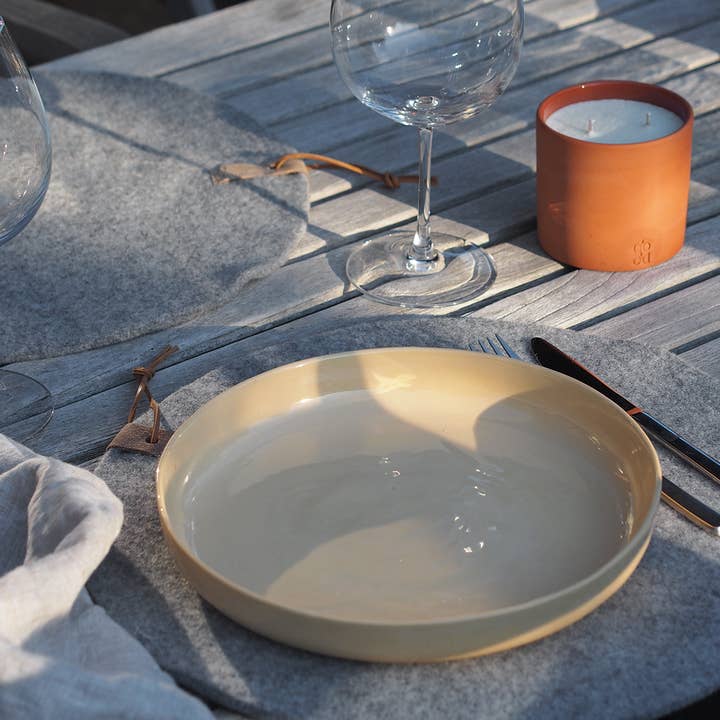 Lübech Living - Venta al por mayor Cojines para sillas - Cojín de lana reciclada gris sin desperdicios1