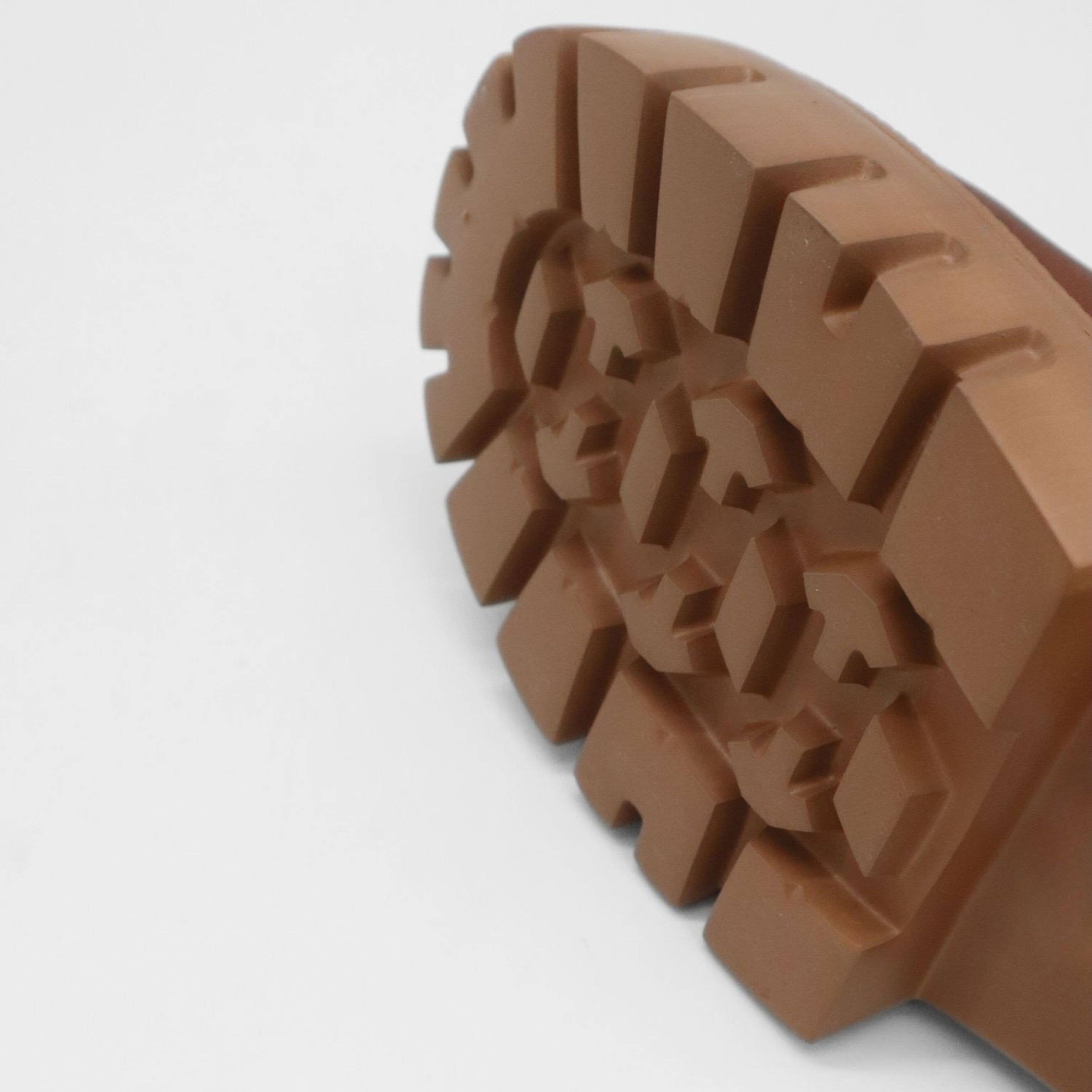 Tan Agora platform chelsea boots in brown leather womens shoes for wholesale on Faire7