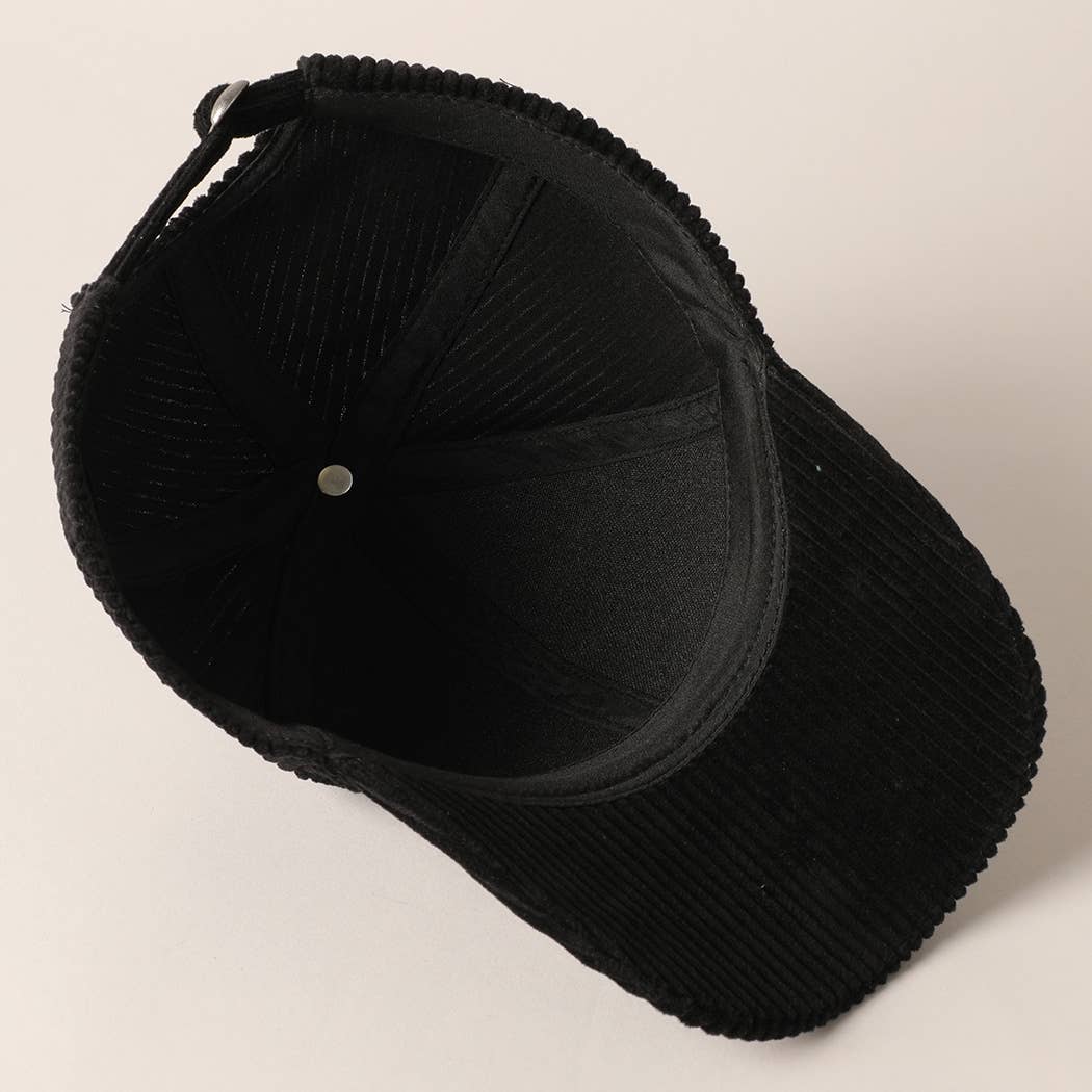 Fashion City – Engroshandel Baseballkasket - Unisex – Pepperkager Patch Corduroy baseballkasket21