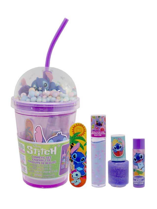 UPD SI0090GG Stitch Cosmetic Set in Tumbler - 6set for wholesale by PINEAPPLE Beauty