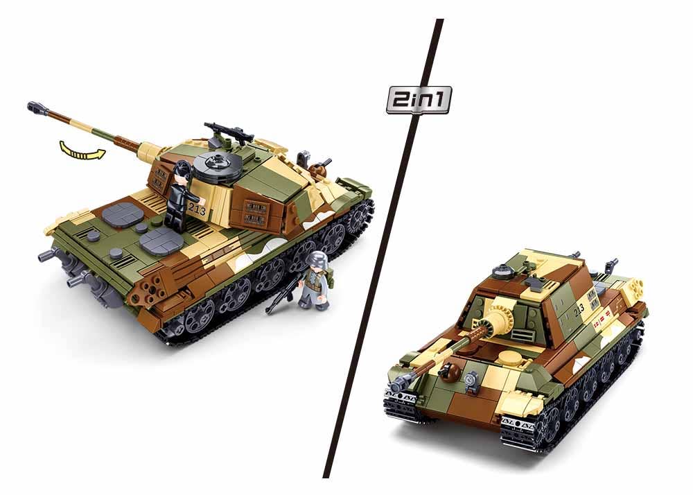 Sluban North America - Wholesale Build-a-Toy - Kids - King Tiger Heavy Battle Tank WW2 - 930 Piece - M38-B09803