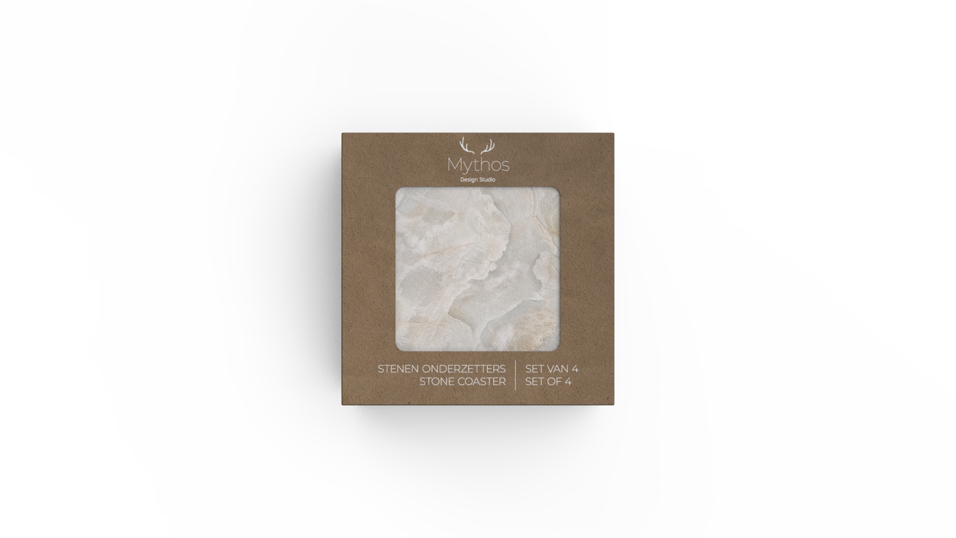 Mythos Design Studio - Wholesale Coasters - Marble Look, Natural Stone Coaster Set of 413