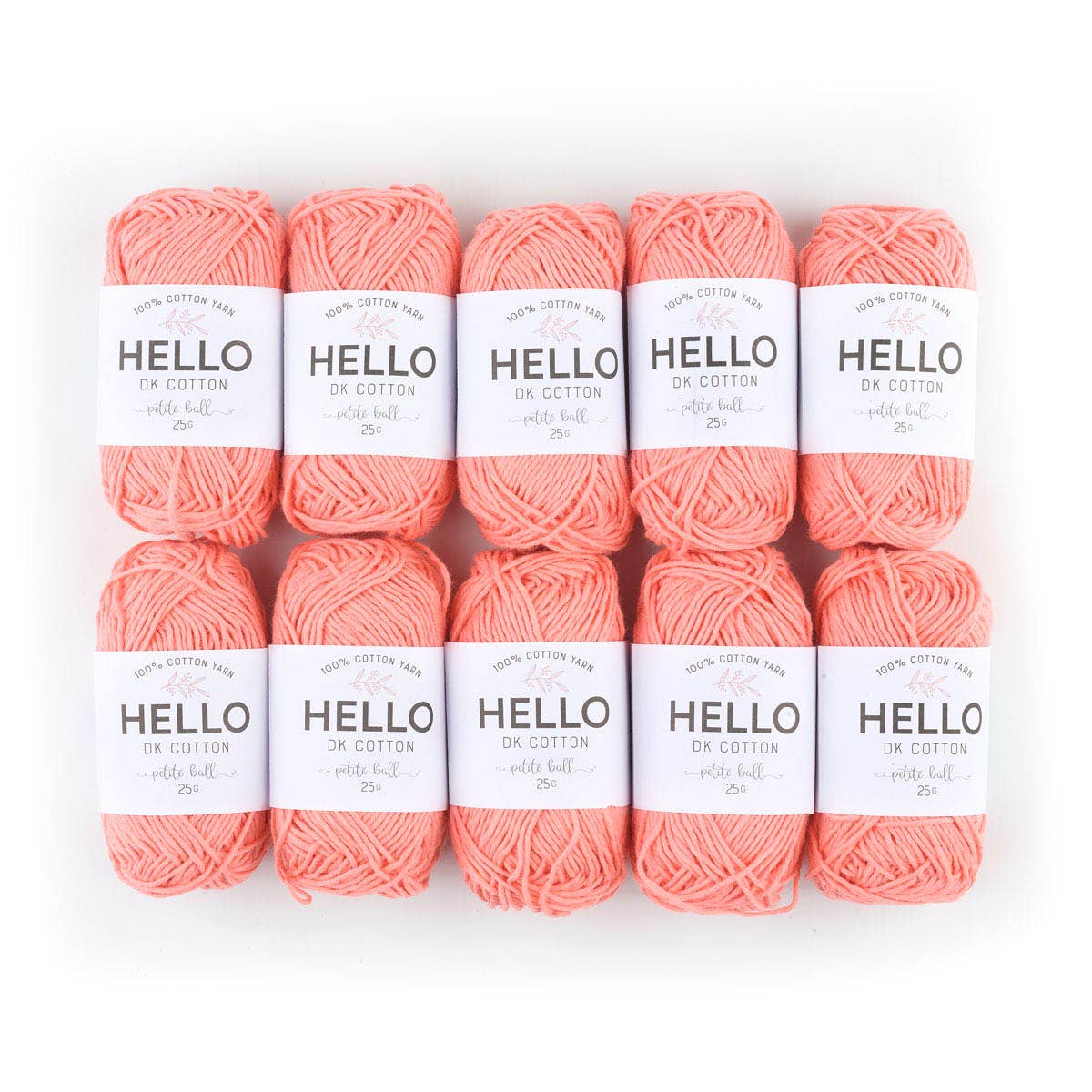 Creative World of Crafts – wholesale Garn – HEJ 100% bomull 25g Amigurumi garn förpackning med 10 bollar11