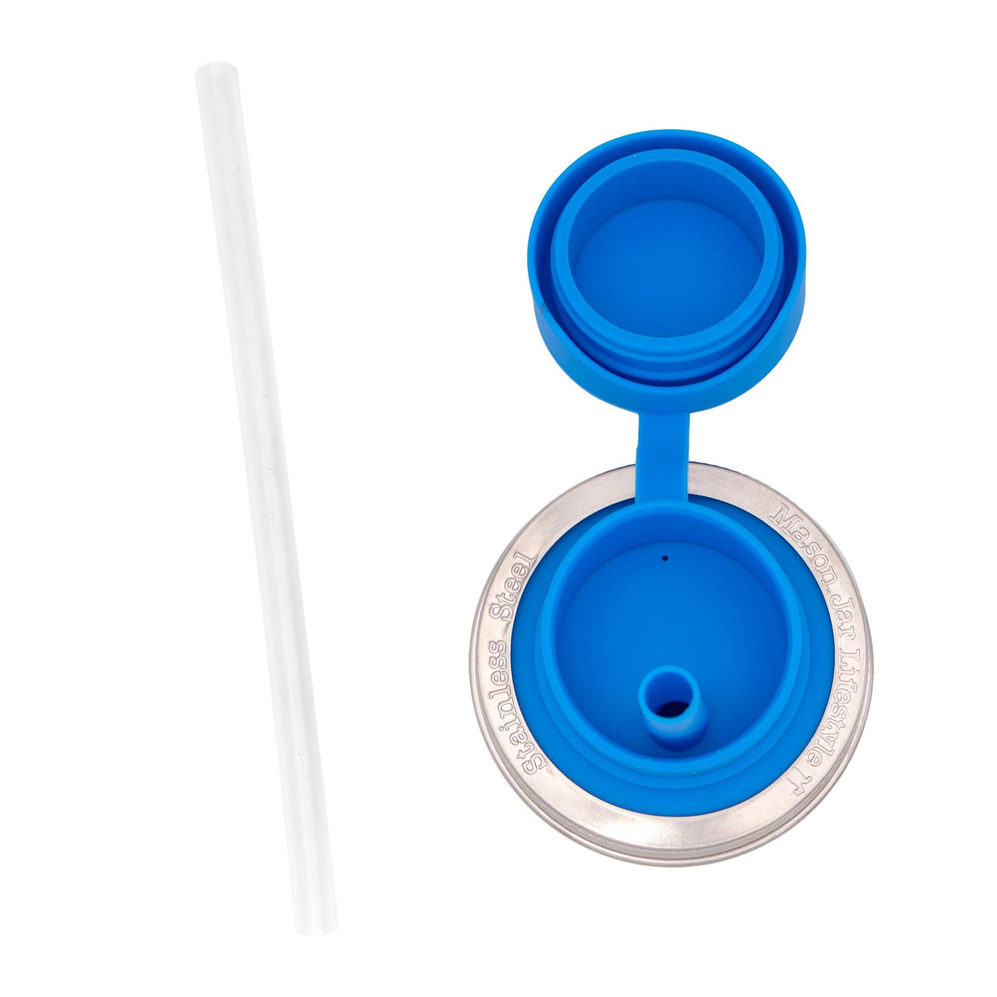 Mason Jar Lifestyle - Wholesale Drink Lids - Pop-Up Sippy Straw Leak Resistant Lids for Regular Mouth Mason Jars1