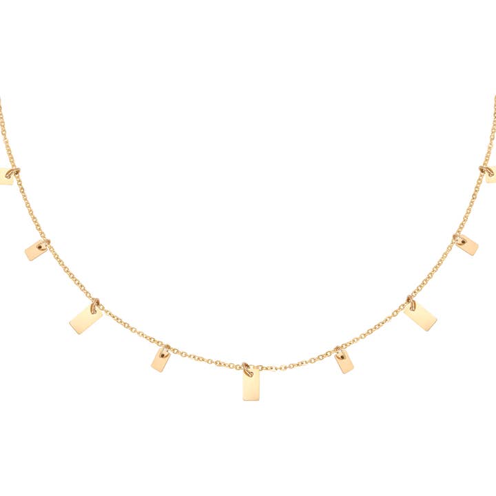 Collana: quadrati galleggianti per la vendita all'ingrosso da parte di SHINE BUY