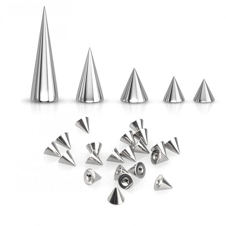 Acier argenté CÔNES ET POINTES - PIÈCE DE RECHANGE - ACIER CHIRURGICAL 316L en vente sur Faire