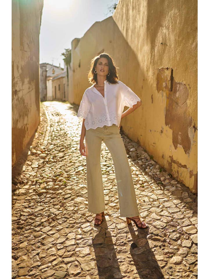 Oraije Paris - Vendita all'ingrosso Jeans - Donna - Jeans Barbara a gamba larga39