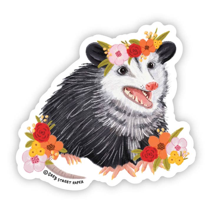 Pegatina hermosa zarigüeya para venta al por mayor de Grey Street Paper