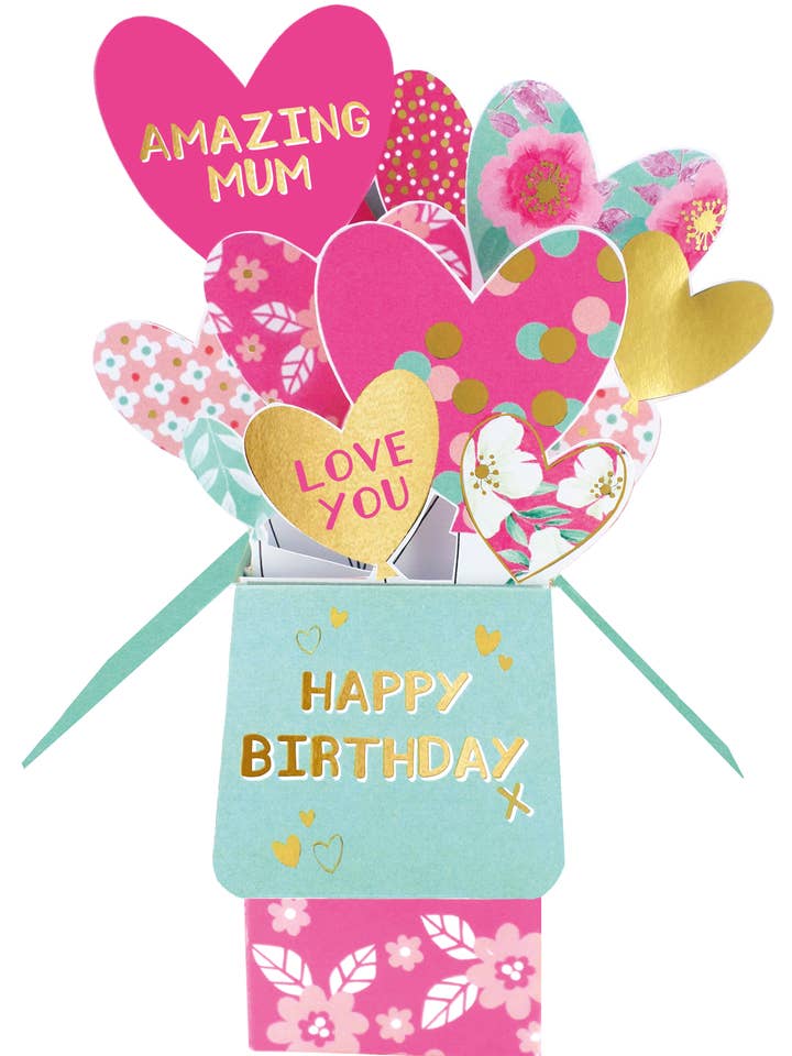 Mum, Birthday - 3D Pop Up's Greeting Card - Second Nature for wholesale by Second Nature Ltd