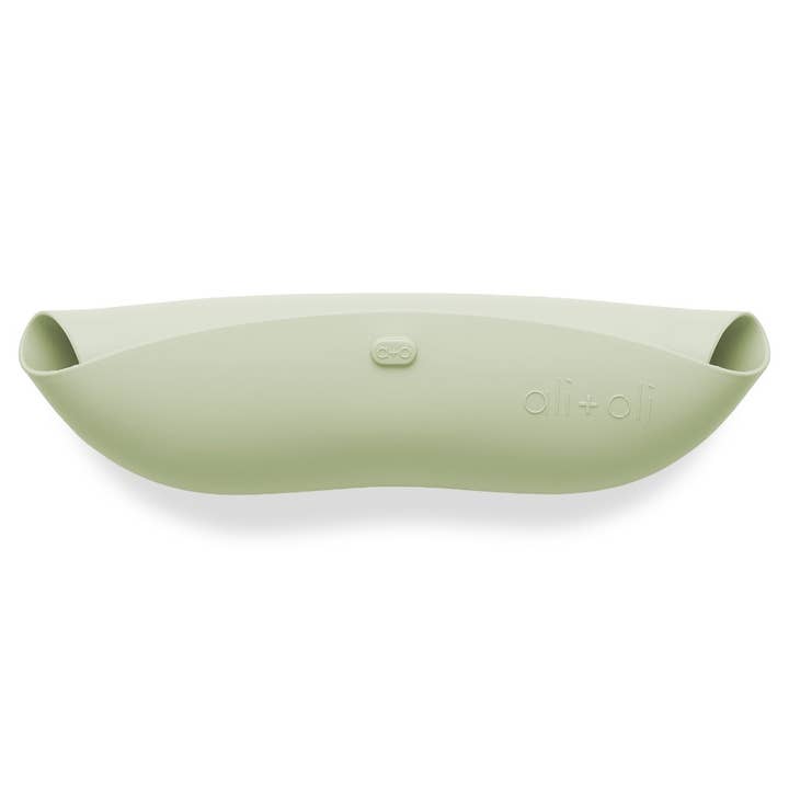 Ali+Oli - Wholesale Bib - Baby - Silicone Baby Bib Roll Up & Stay Closed (Light Sage)2