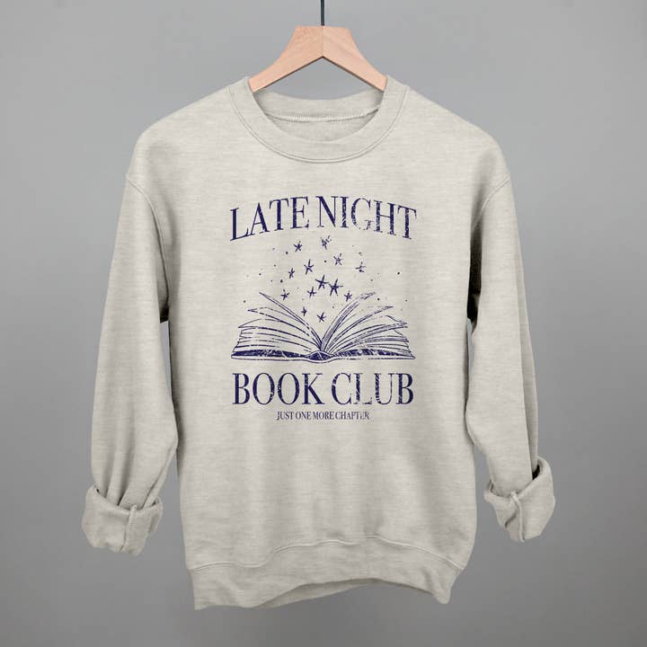 Ivy + Cloth - Wholesale Graphic Sweatshirt - Women's - Late Night Book Club10