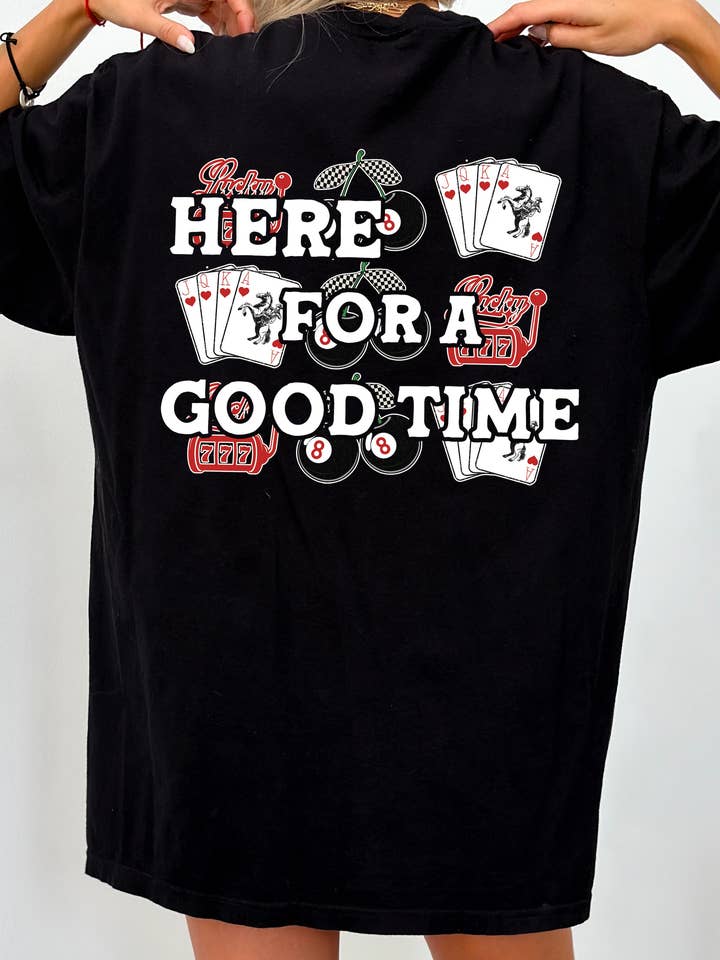 HER FOR EN GOD TID GRAFISK T-SHIRT for engroshandel hos Spirit+Tribe