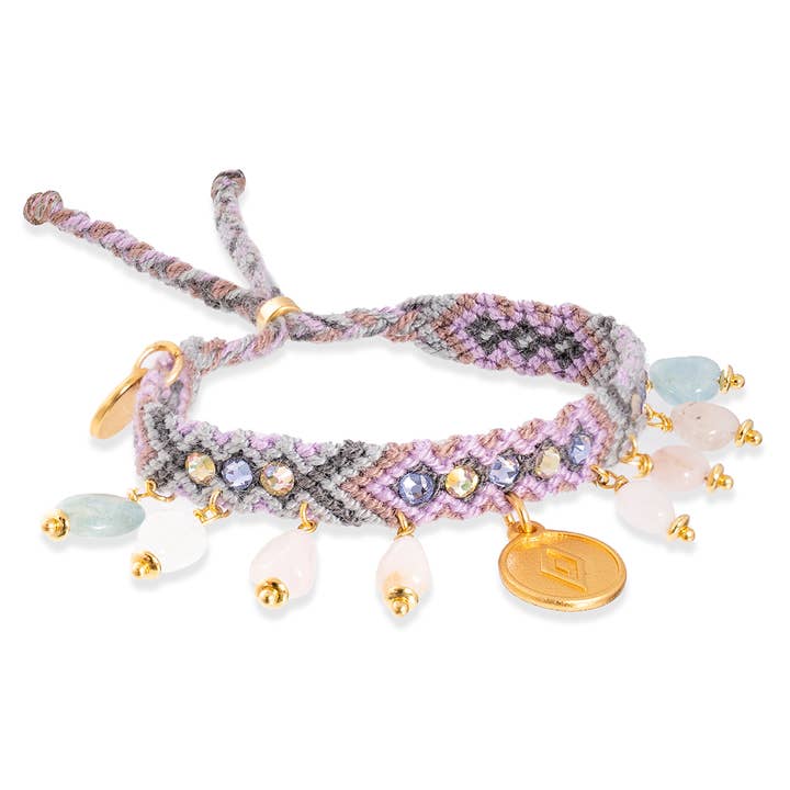 Wayuu Kalepsu Armband - Lila voor wholesale door Castellano EO