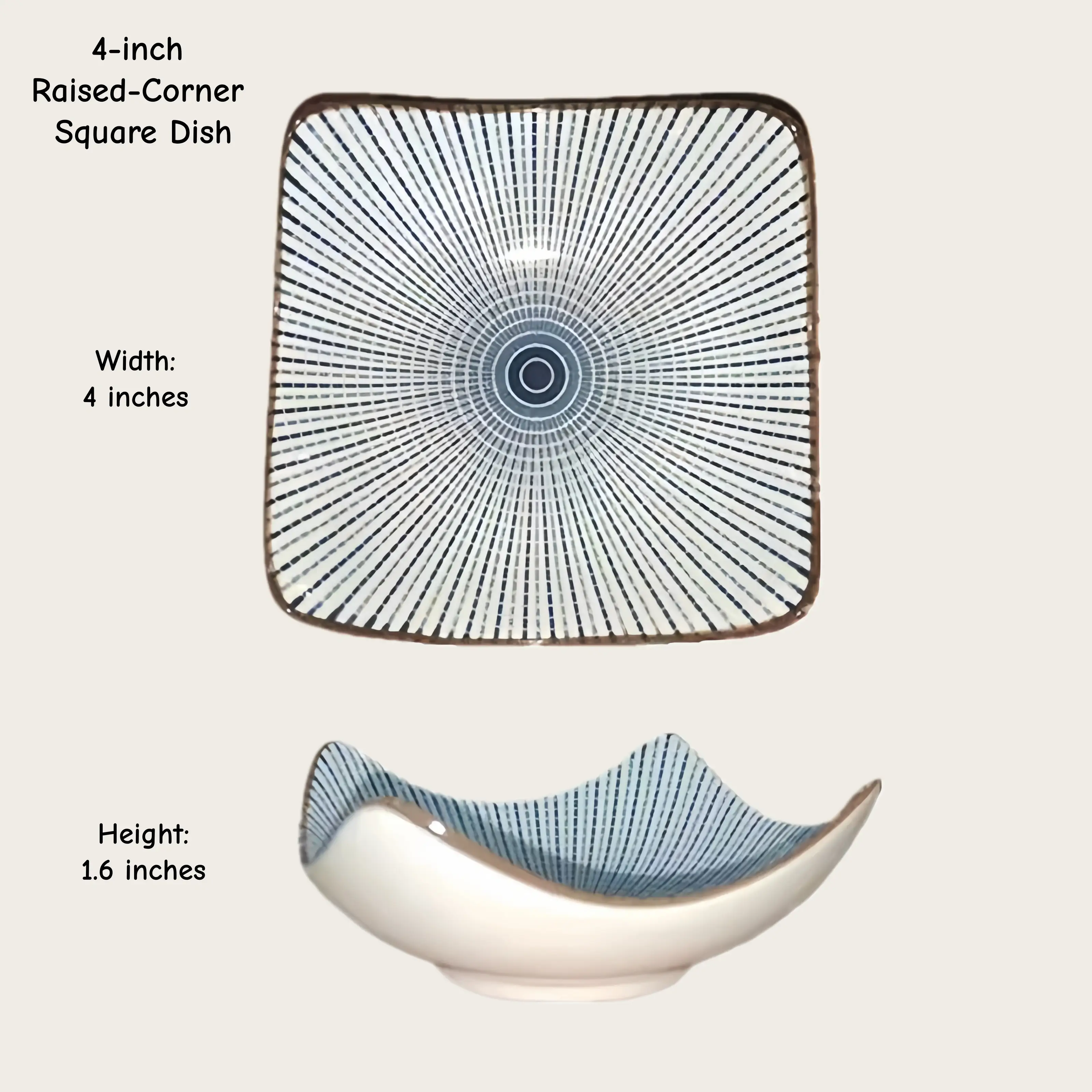 Otterware - Vente Bols à condiments/sauces - Plats à trempette en céramique style marocain (6 styles)26