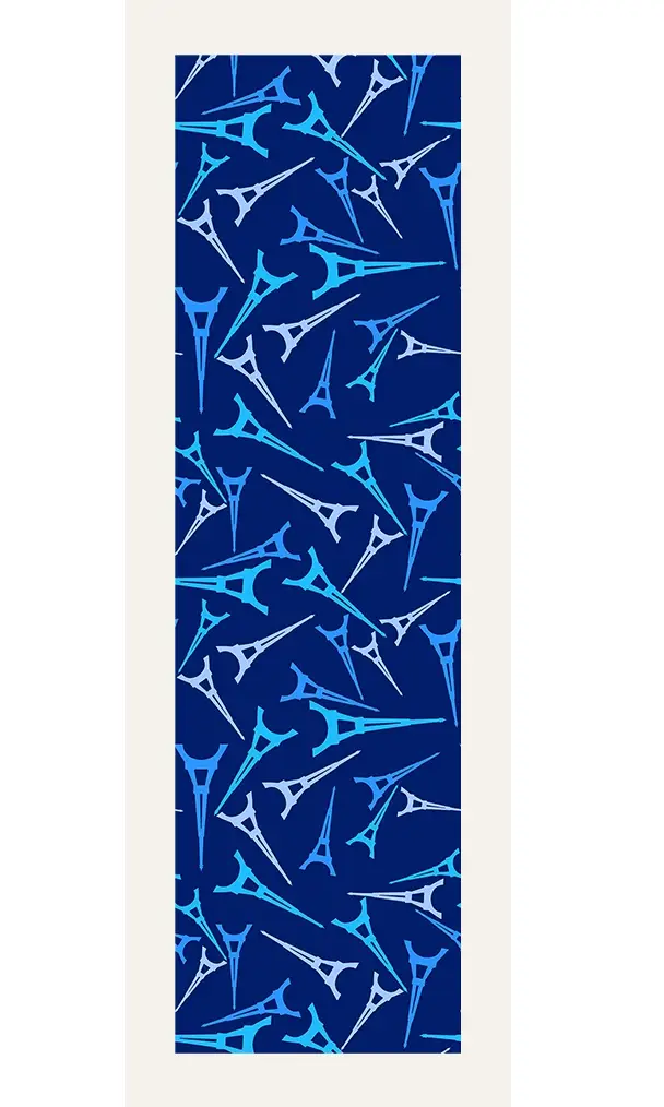 Brochier Soieries - Vente Foulard – femme - Echarpe 140 - Tour Eiffel - Ombres1