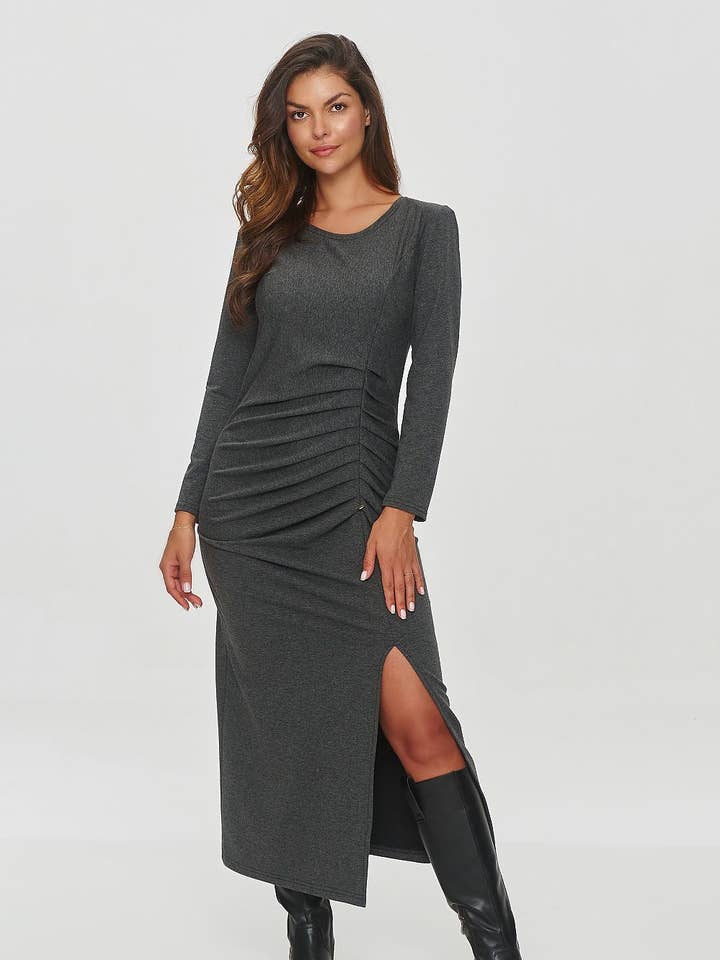 Everyday Dress Model 200033 Makadamia for wholesale by Lieber Deem Marktplatz