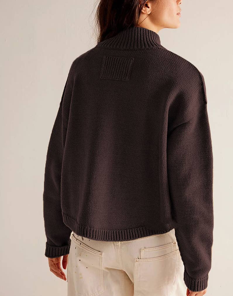 NINEXIS - Vente Pull en maille – femme - CWOCAL1806_MANTEAU EN TRICOT, CARDIGAN DE COULEUR UNIE8