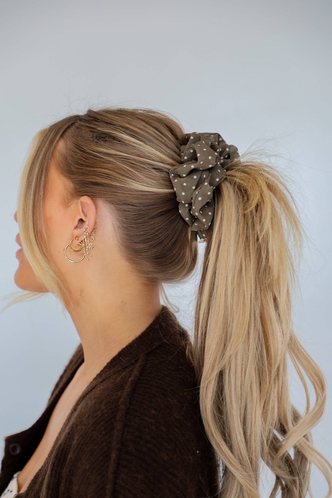 KAXI - Wholesale Scrunchie - Women's - POLKA DOT OVERSIZED SCRUNCHIE8