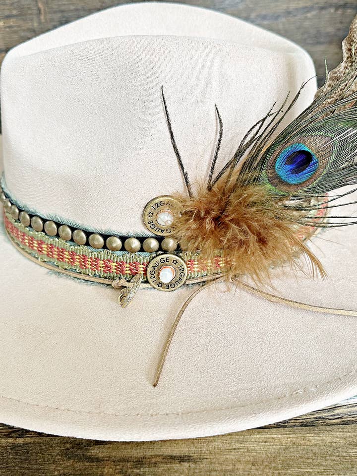 Cappello in pelle scamosciata personalizzato regolabile 12 GAUGE per la vendita all'ingrosso da parte di Sweet Grace