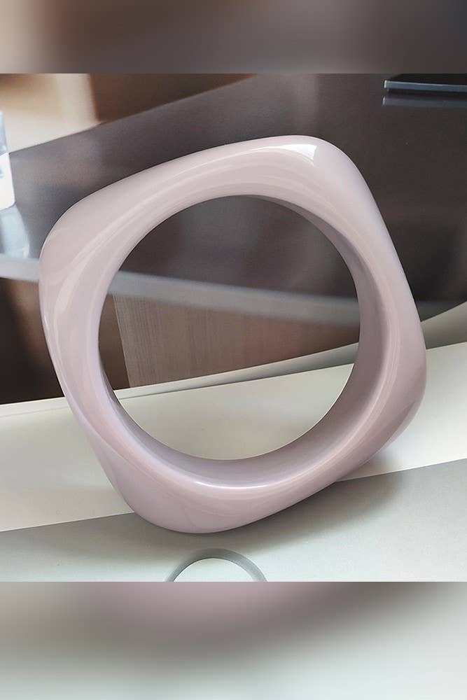 UNISHE – Pulseira por atacado – Pulseira Acrílica Mármore Âmbar ZK17574