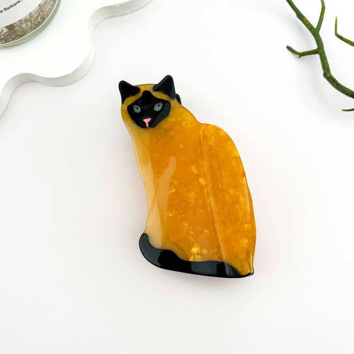 mildstyles - Wholesale Hair Clip - Women's - Adorable Playful Cat Acetate Animal Hair Claw Clip5
