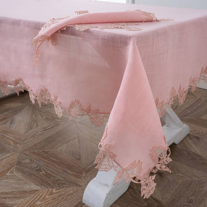 Xia Home Fashions & Manor Luxe - Wholesale Tablecloth - Gorgeous lace roses Table Cloth3