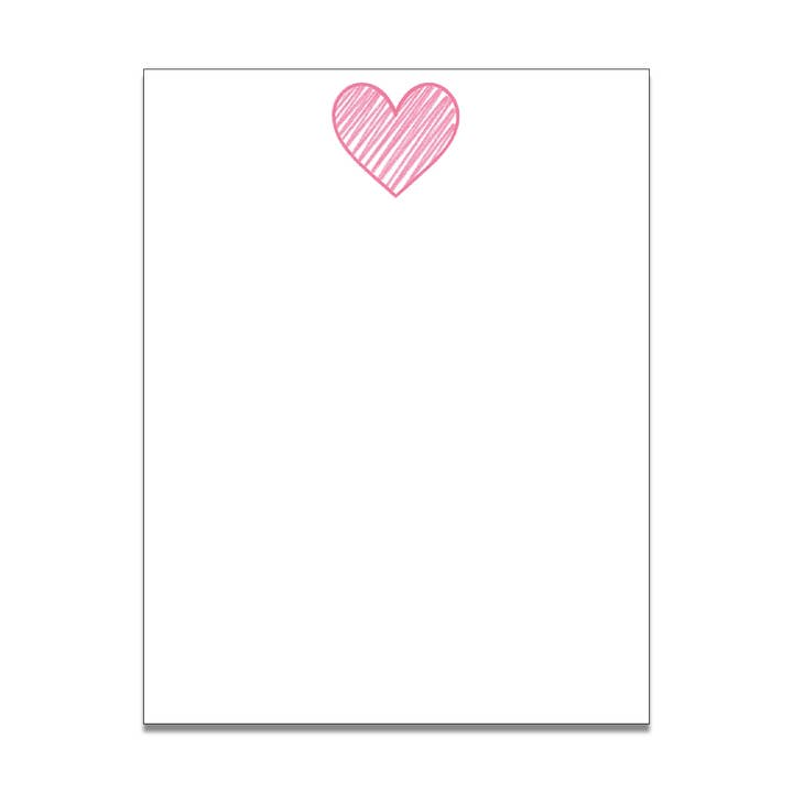 Lilypad Design Co. - Wholesale Notepad - Heart Notepad1