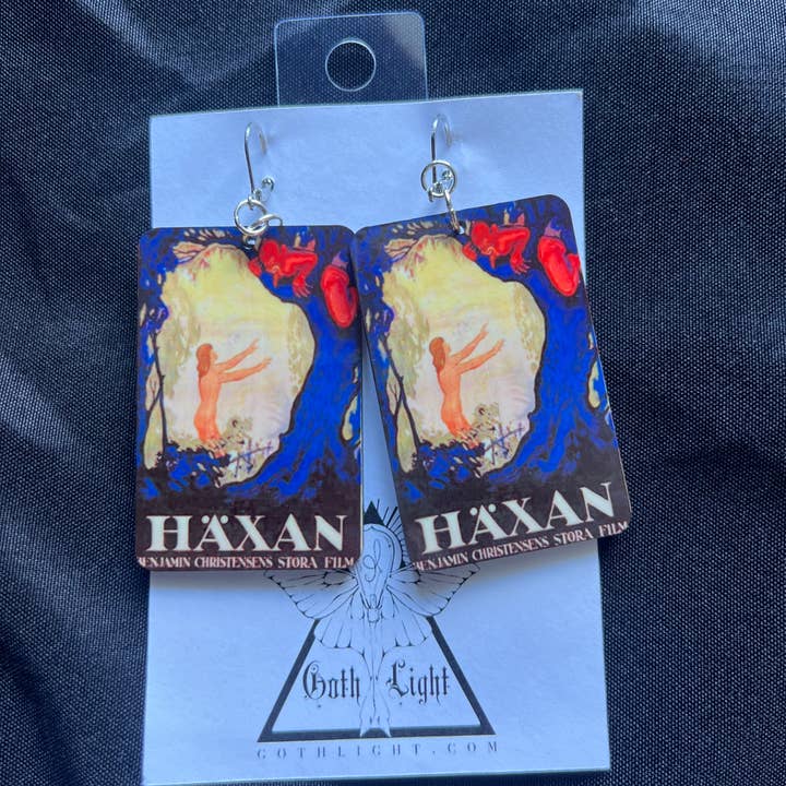Häxan Poster Earrings for wholesale by Goth Light