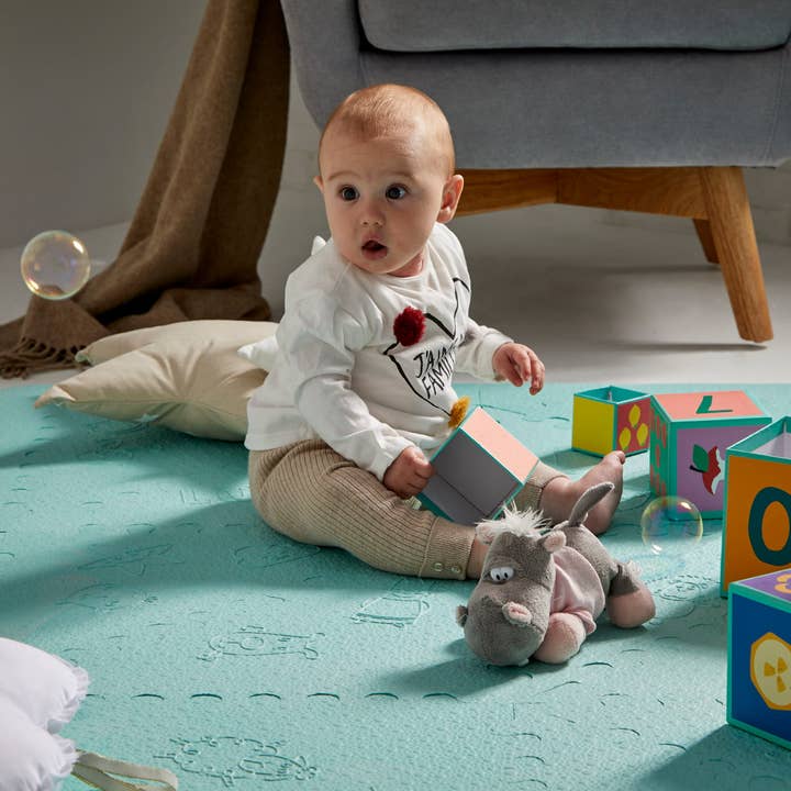 LUBABYMATS – Großhandel Spielmatte – Kind & Baby – Spielmatte für Kinder für Babys Farbe Mint