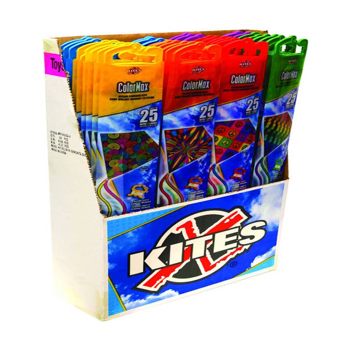 Everyday Supply Co - Wholesale Sporting Accessories - X KITES - X Kites ColorMax Kites 3 pc - Case of 36