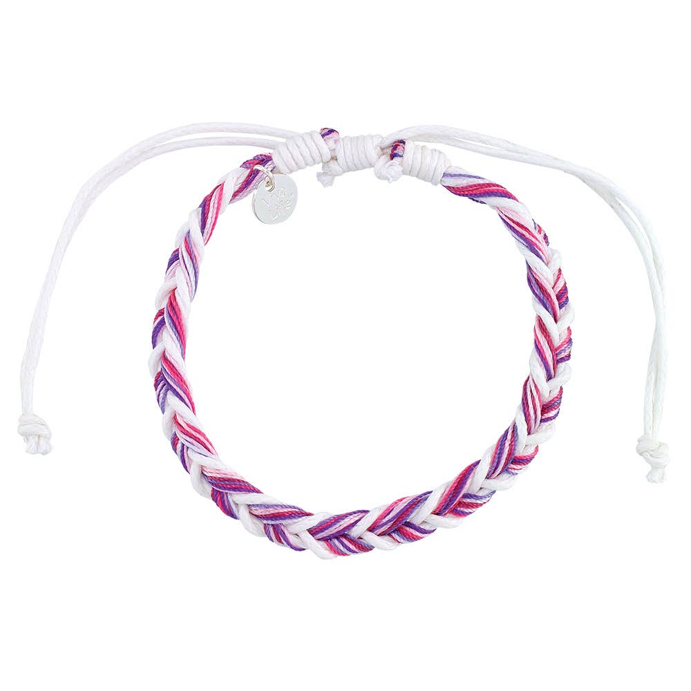 World End Imports Jewelry & Gifts - Wholesale Woven/Braided Bracelet - BR Linen & Nylon Fishtail Braided  3