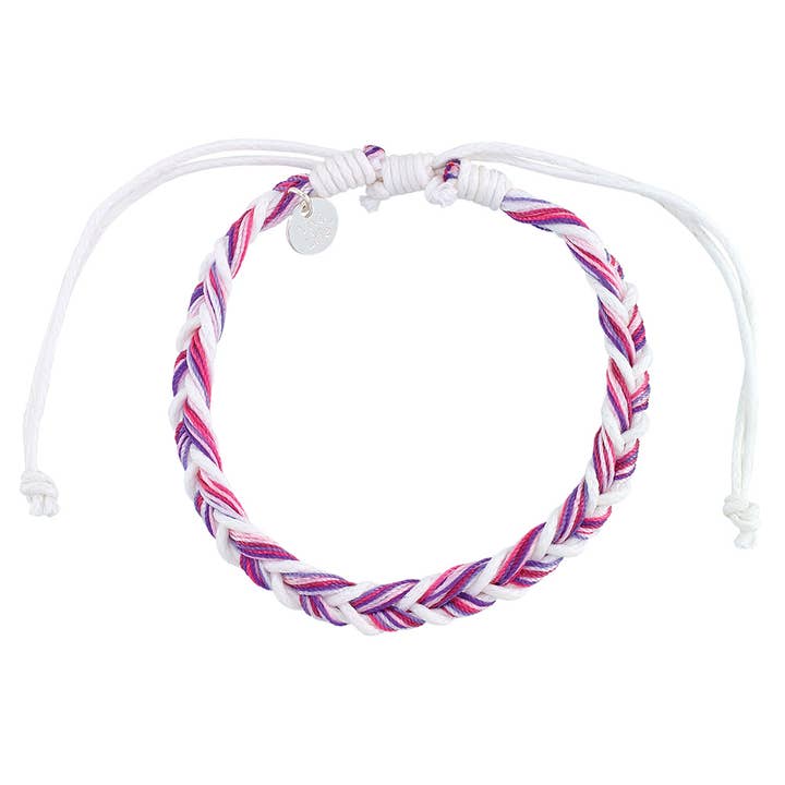 World End Imports Jewelry & Gifts - Wholesale Woven/Braided Bracelet - BR Linen & Nylon Fishtail Braided 3