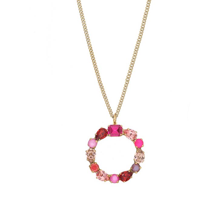 TOVA - Wholesale Pendant/Charm Necklace - Monograms in Neon Necklace6