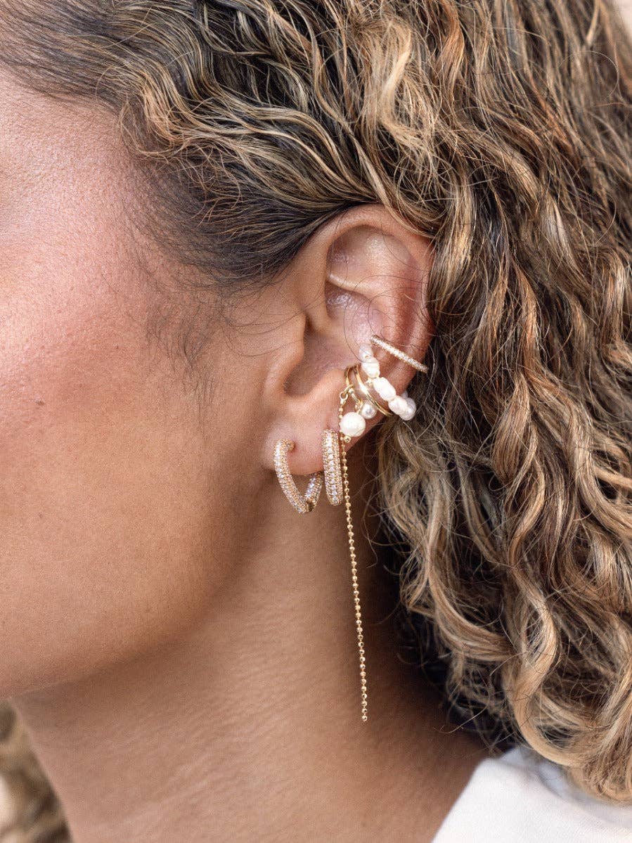 Wholesale Pearl Drama Ear Cuff Set for your store - Faire