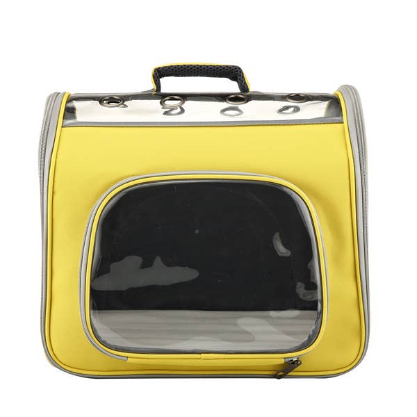 Yellow Convenient and portable Elegant Trendy Pet Carrier for wholesale on Faire1