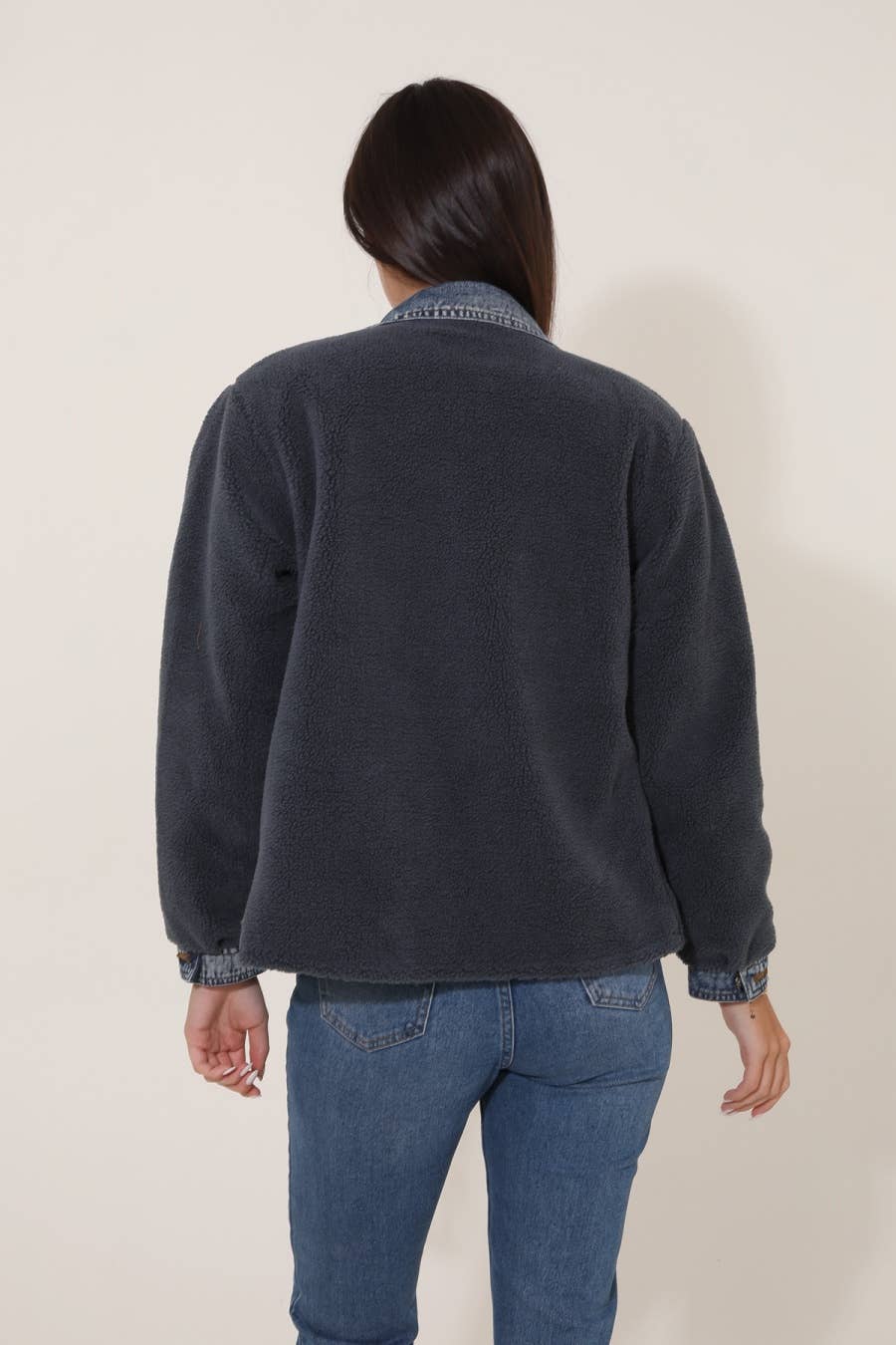 Attrait Paris – wholesale Päls/fuskpäls - Dam – Jeanrock med kort päls i bi-material19