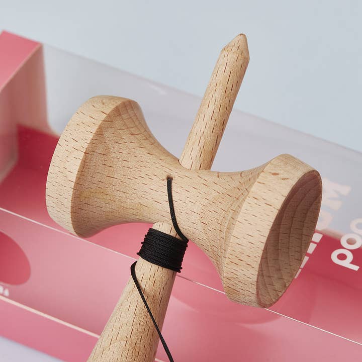KROM KENDAMA - Wholesale Wood Toy - Kids - KROM · POP RUBBER PINK · KENDAMA