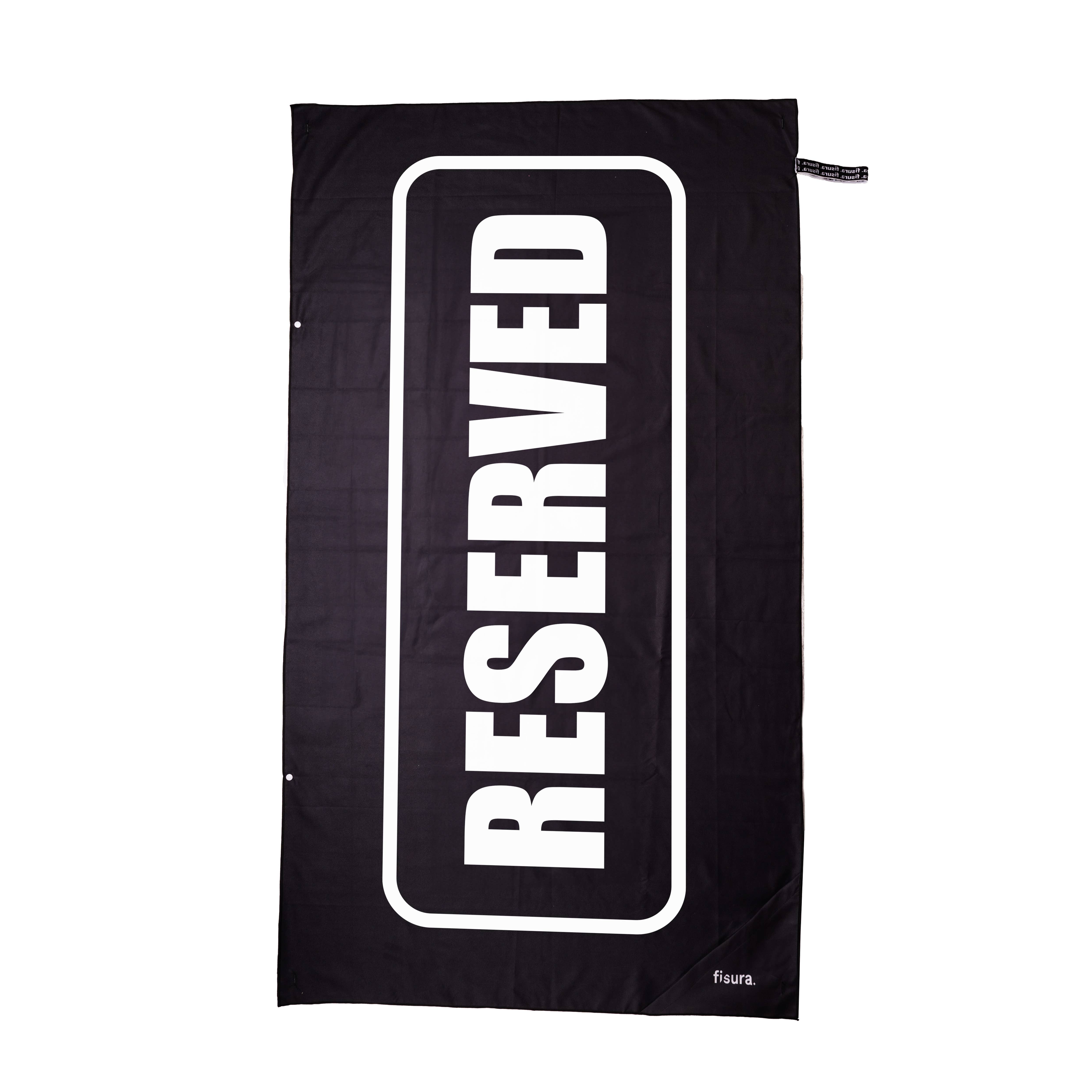 Fisura - Wholesale Beach Towel - "Reserved" black and white beach towel0