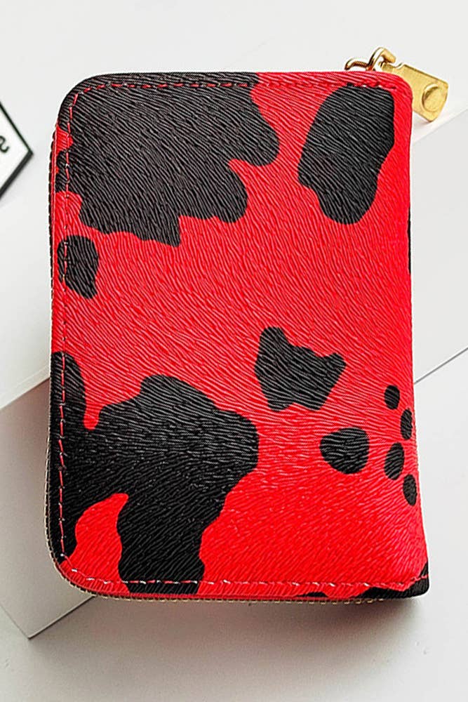 UNISHE – wholesale Coin purse – Women’s – Western Cow Print Zipper Purse CHX0100