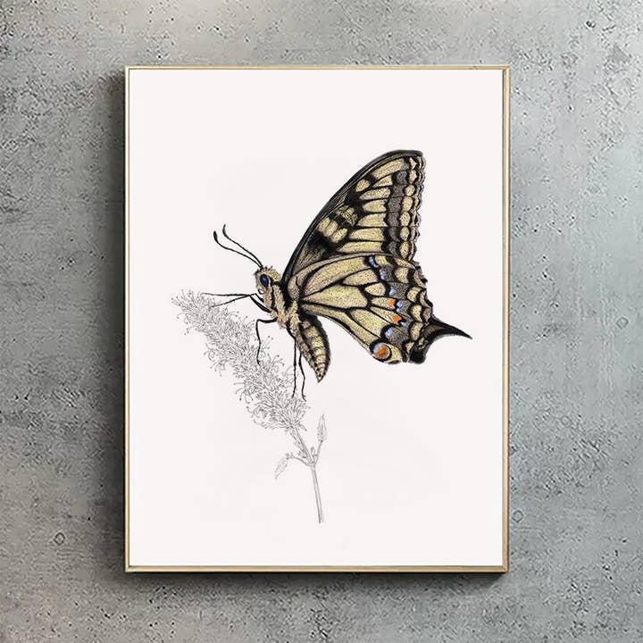 Swallowtail Butterfly - A2 Print (portrait) for wholesale by Hidden Planet