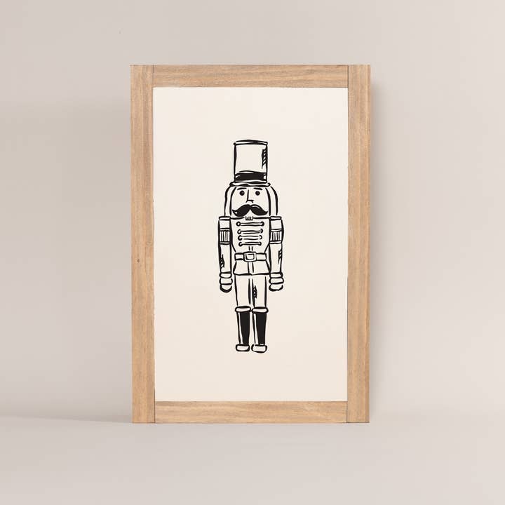 Joyfully Said - Wholesale Art Print - Nutcracker | Vintage Holiday Sketch0