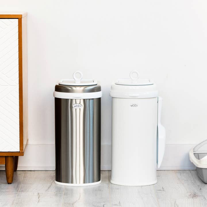 Ubbi - Wholesale Pet Poop Bag Dispenser - Chrome Pet Waste Pail4