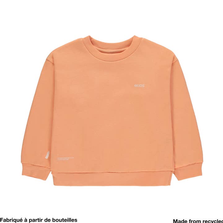 Basic Sweatshirt Peach for wholesale by 4kids