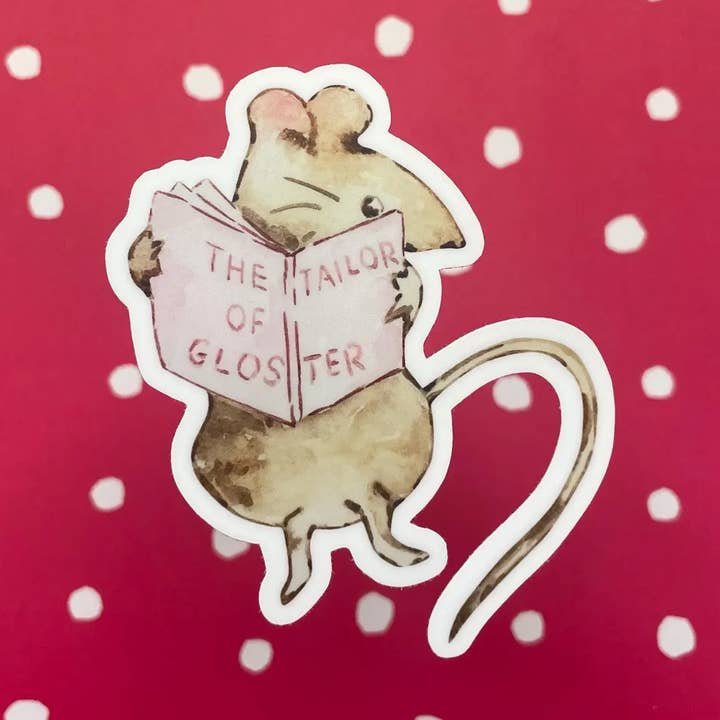 Adesivo Beatrix Potter: adesivo in vinile, Signora Tittlemouse per la vendita all'ingrosso da parte di littlevintagetale