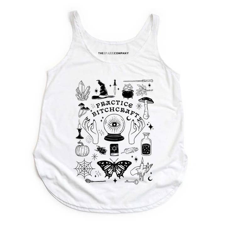 Øv Bitchcraft Halloween Feministisk Festival Tank Top for engroshandel hos The Spark Company