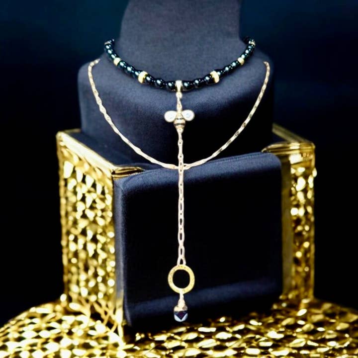 Honeybee Choker Set for wholesale by Supr Nova Wrists