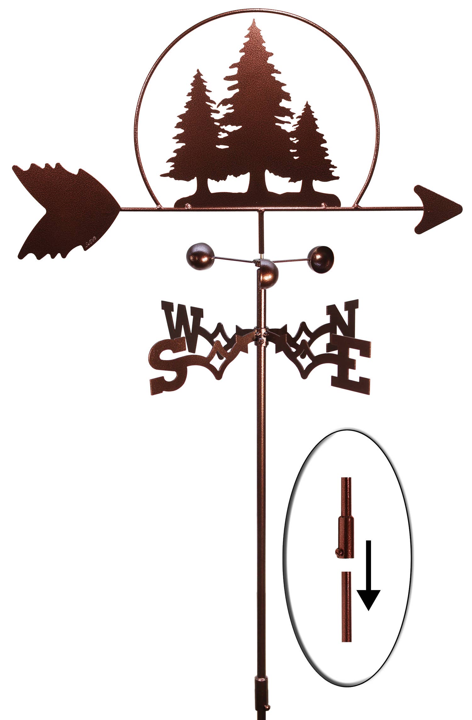 SWEN Products - Wholesale Wind Spinner - PINE TREE Weathervane 1
